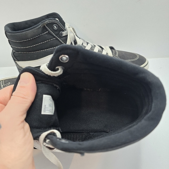 Vans | SK8-HI black canvas indie skateboard sneakers | WMS 9 - Picture 9 of 14